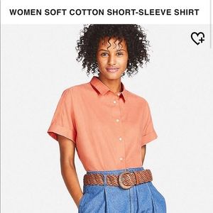 Cotton collared shirt